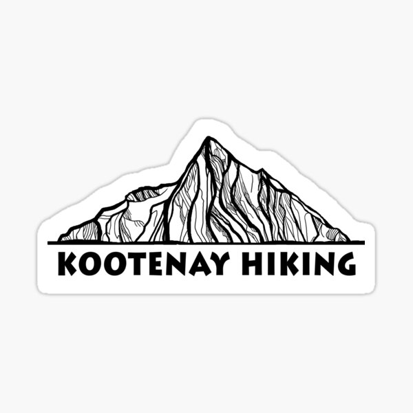 Kootenay Hiking Sticker