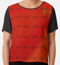LOVE ( herbst) Chiffon Top