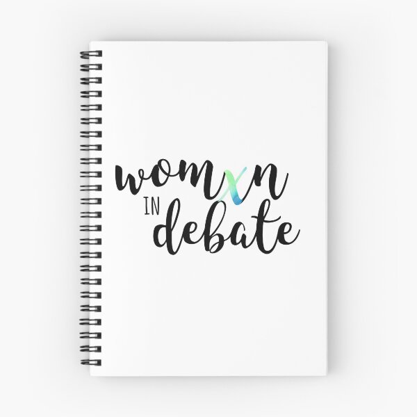 Item preview, "Womxn in Debate" | Blue-Green Watercolor designed and sold by Coronado-BS.