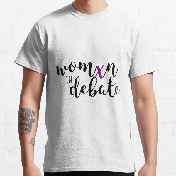 "Womxn in Debate" | Purple Classic T-Shirt