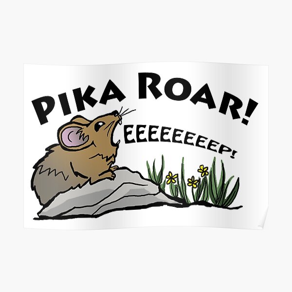 Pika Roar Poster