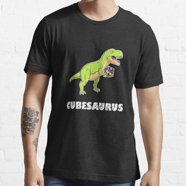 Cubesaurus - cartoon dinosaur Essential T-Shirt