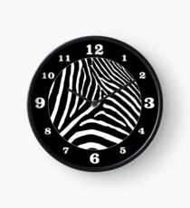 Zebra-Druck Uhr