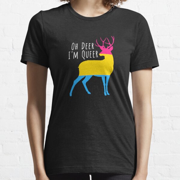 Funny Lgbt Shirt Oh Deer I'm Queer T Shirt Asexual Pride Shirt Gift for Men Women Love Is Love