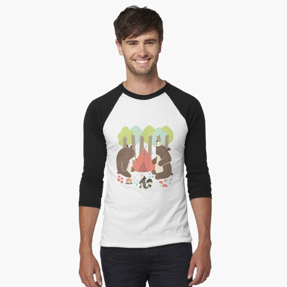Item preview, Baseball ¾ Sleeve T-Shirt designed and sold by limegreenpalace.