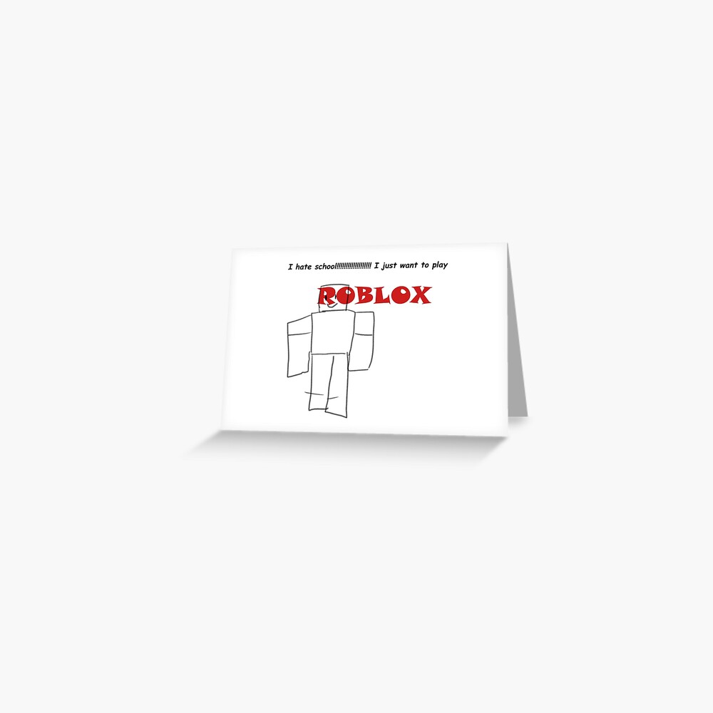 Let Me Play Roblox All Day Postcard By Kxohyeah Redbubble - ww roblox com game card