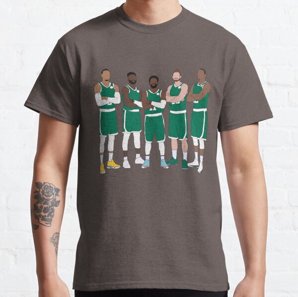 Kyrie Irving Flat Earth Celtics Essential T-Shirt for Sale by RatTrapTees