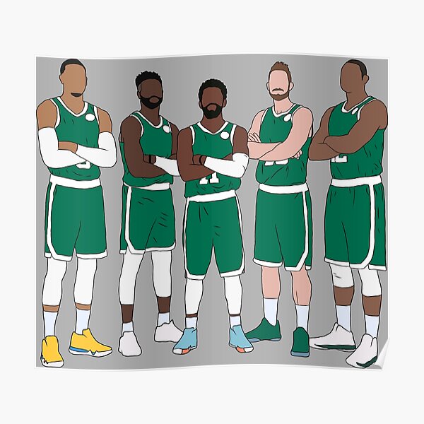 The Celtics' Big 5 Poster