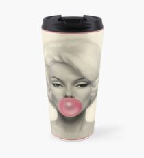 MARILYN MONROE : Bubble Blowing Print Travel Mug