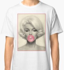 MARILYN MONROE: Blasengeblasener Druck Classic T-Shirt