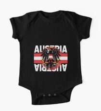 Austria nationality Short Sleeve Baby One-Piece