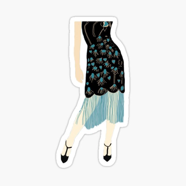 Flapper Dress Sticker