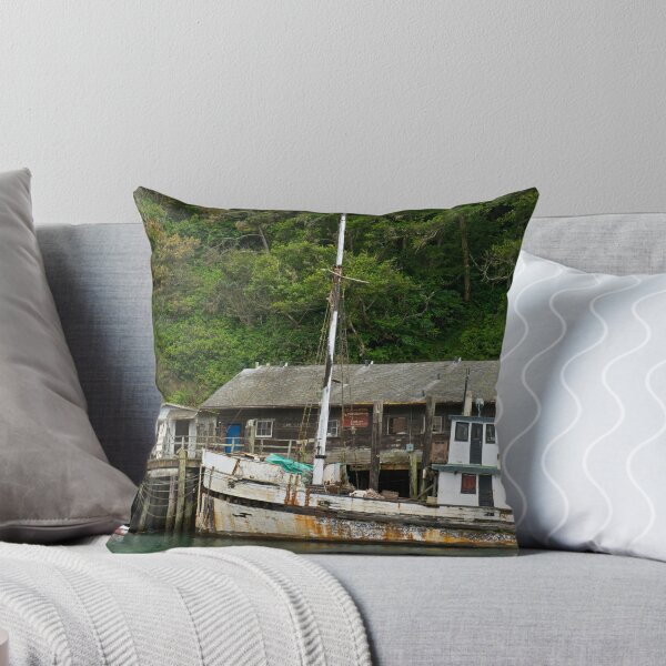 Item preview, Old Fishing boat at Fort Bragg designed and sold by Bruce Alexander.