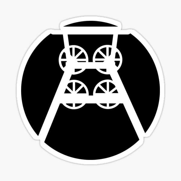 Ruhrpott Zeche Förderturm (b) Sticker