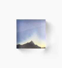 Golden Splash Acrylic Block