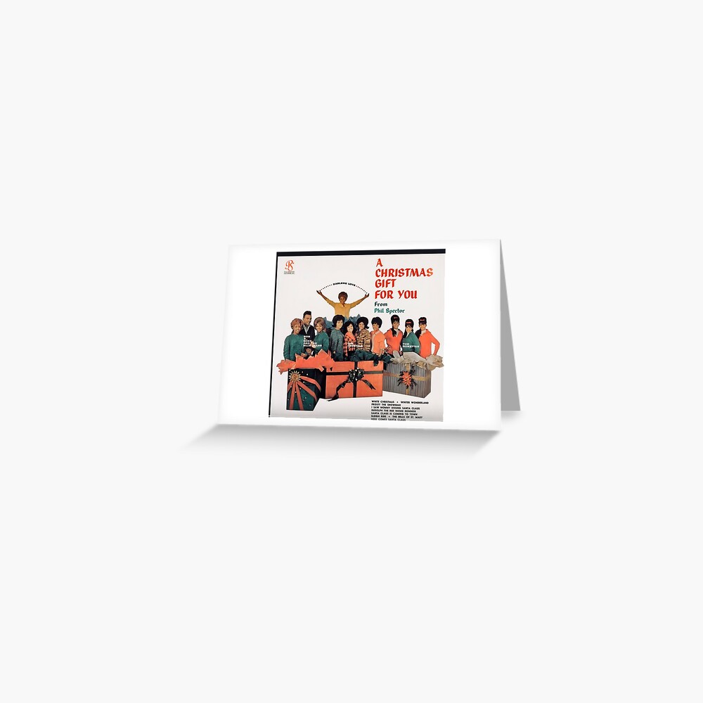 "Phil Spector's A Christmas Gift to You album cover" Greeting Card by