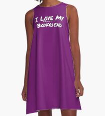 I Love My 'Money More Than My' Boyfriend A-Line Dress
