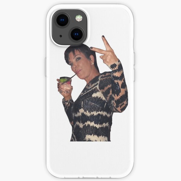 Kris Jenner Peace Sign iPhone Soft Case
