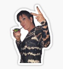 Kris Jenner Peace Sign Sticker