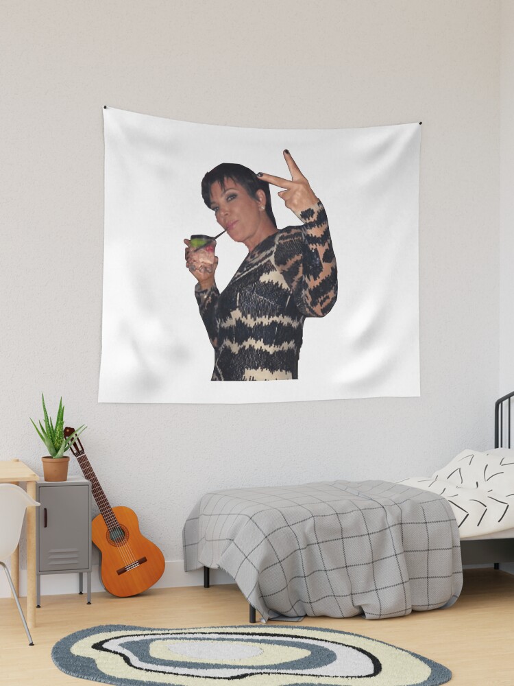 Kris jenner peace sign tapestry sale