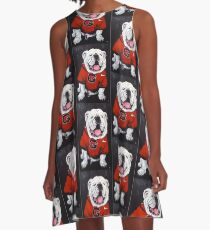 UGA Dog Painted A-Line Dress