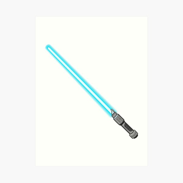 Pink and blue store lightsabers