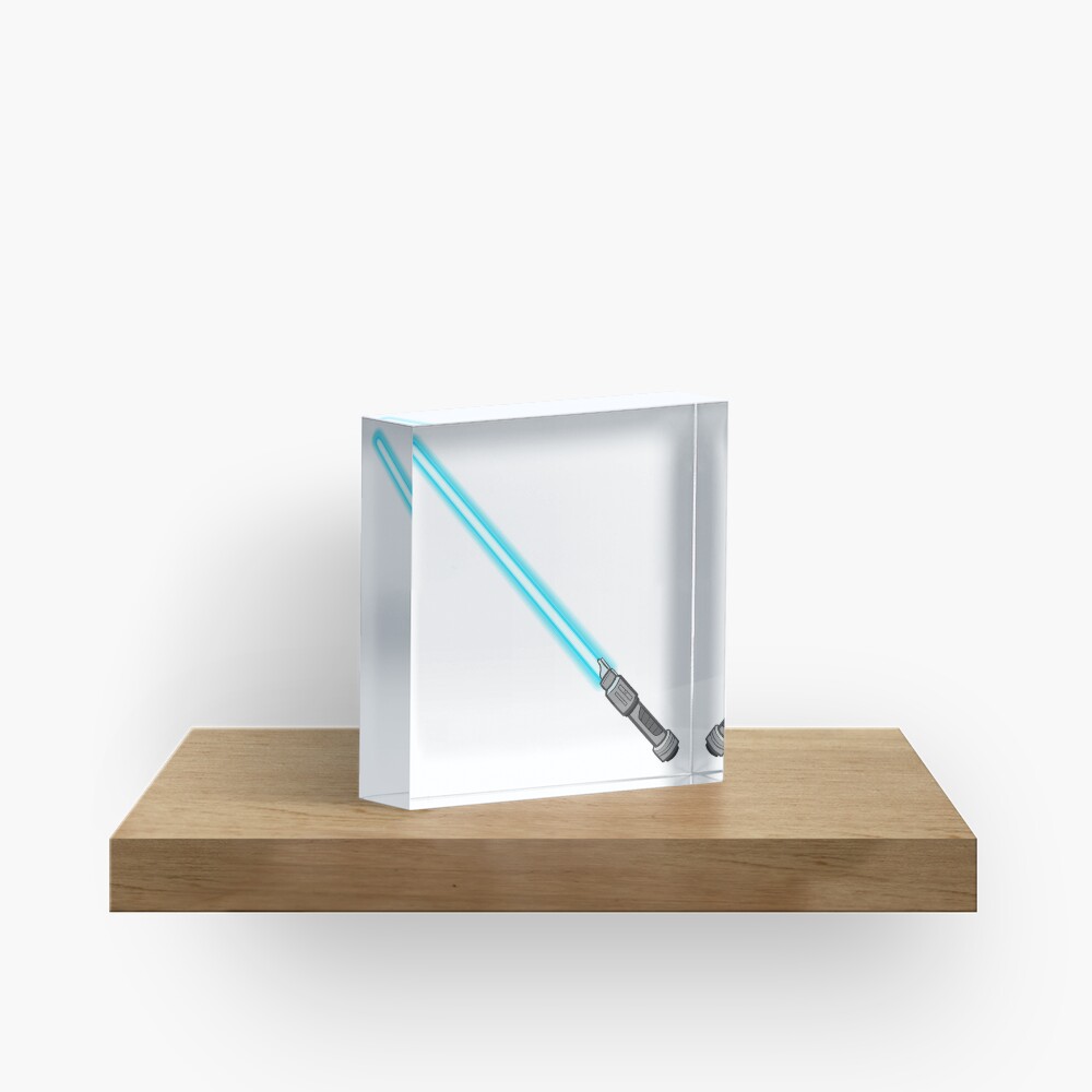 blue lightsaber Acrylic Block