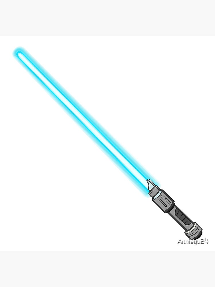 blue lightsaber by Annieyu24