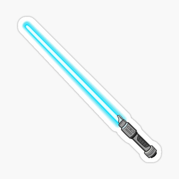 blue lightsaber Sticker