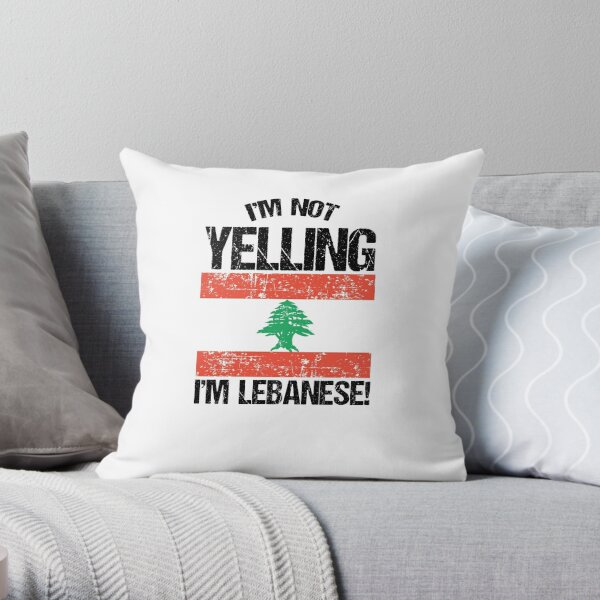 Cushion Throw pillow flag Lebanon, cedar planted, Lebanese Coffee cup