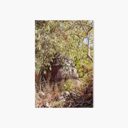 Item preview, A large old wine barrel in a thicket of plants designed and sold by Emma Grimberg.