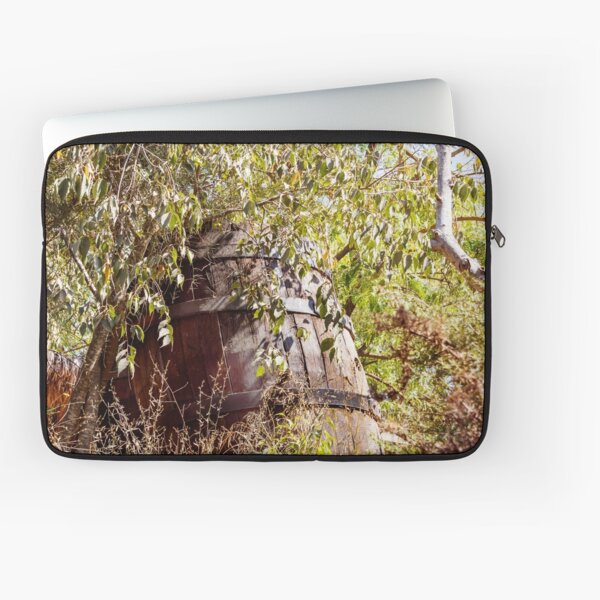 Item preview, A large old wine barrel in a thicket of plants designed and sold by Emma Grimberg.