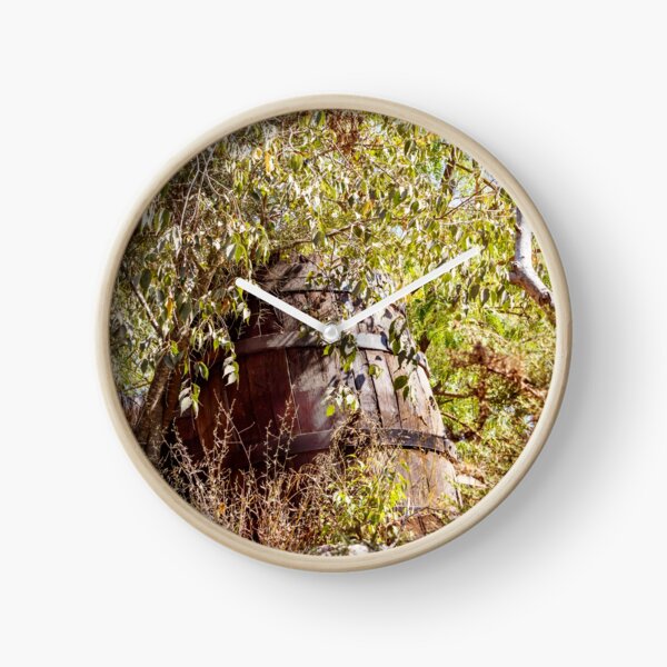 Item preview, A large old wine barrel in a thicket of plants designed and sold by Emma Grimberg.