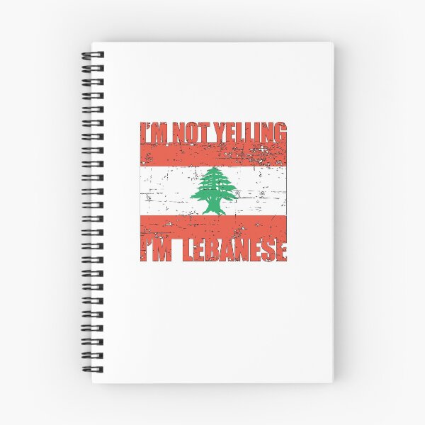 Item preview, I'm Not Yelling I'm Lebanese V6 designed and sold by TeeTimeGuys.