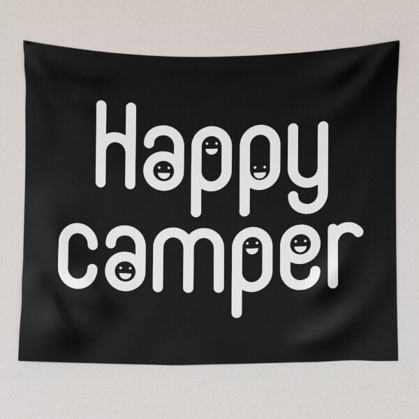 Item preview, Happy camper designed and sold by Kerry Pritchard.