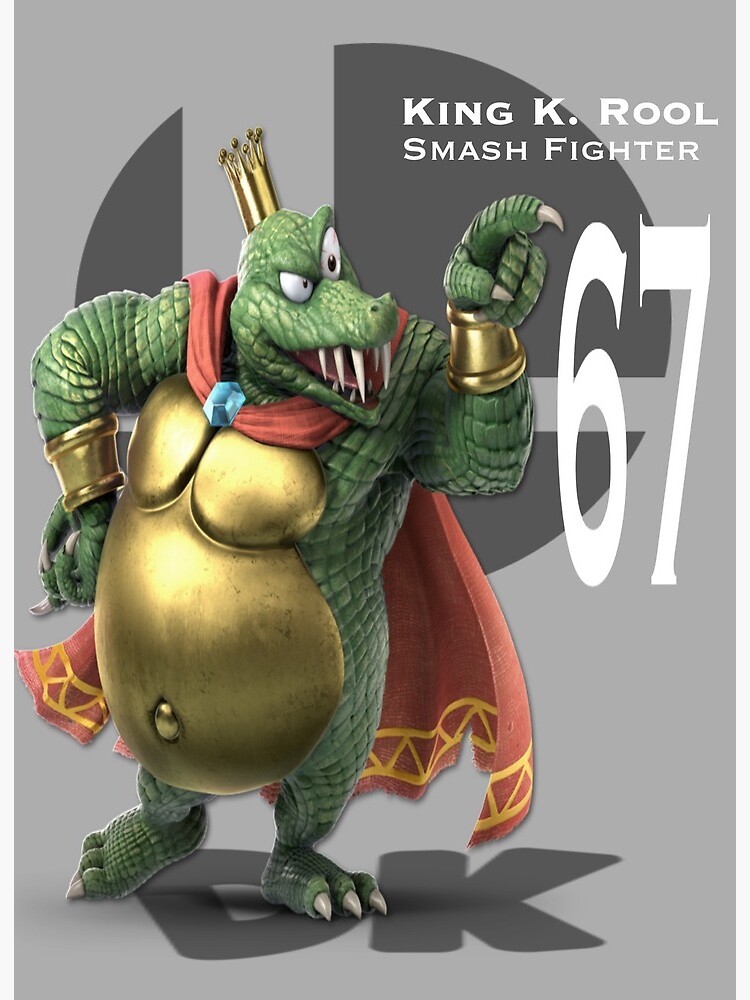 Smash Ultimate King K Rool 67 Art Board Print By Bcd Signs