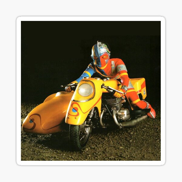 Kikaider.... not Ultraman... To the rescue ! Sticker