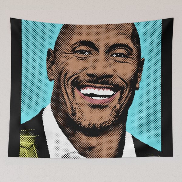 Item preview, Pop Art Illustration by Dwayne Johnson designed and sold by PM-Artistic.