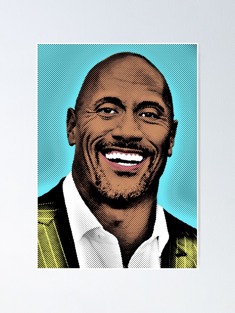 pop-art-illustration-by-dwayne-johnson-poster-for-sale-by-pm-artistic