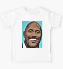 Pop Art Illustration by Dwayne Johnson Kids T-Shirt