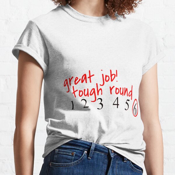 "Tough Round" | Red & Black Classic T-Shirt