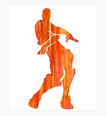 Orange Justice Fortnite Dance Shirt Sticker Print Photographic Print