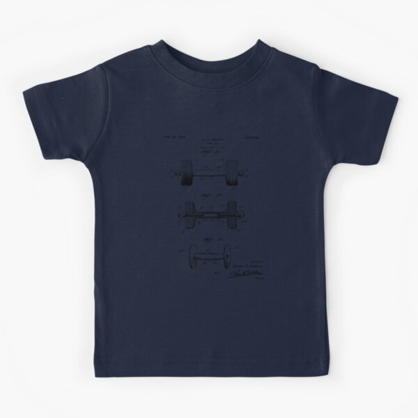 Weightlifting Dumbbell Patent Drawing 1928 T-Shirt Oversized t