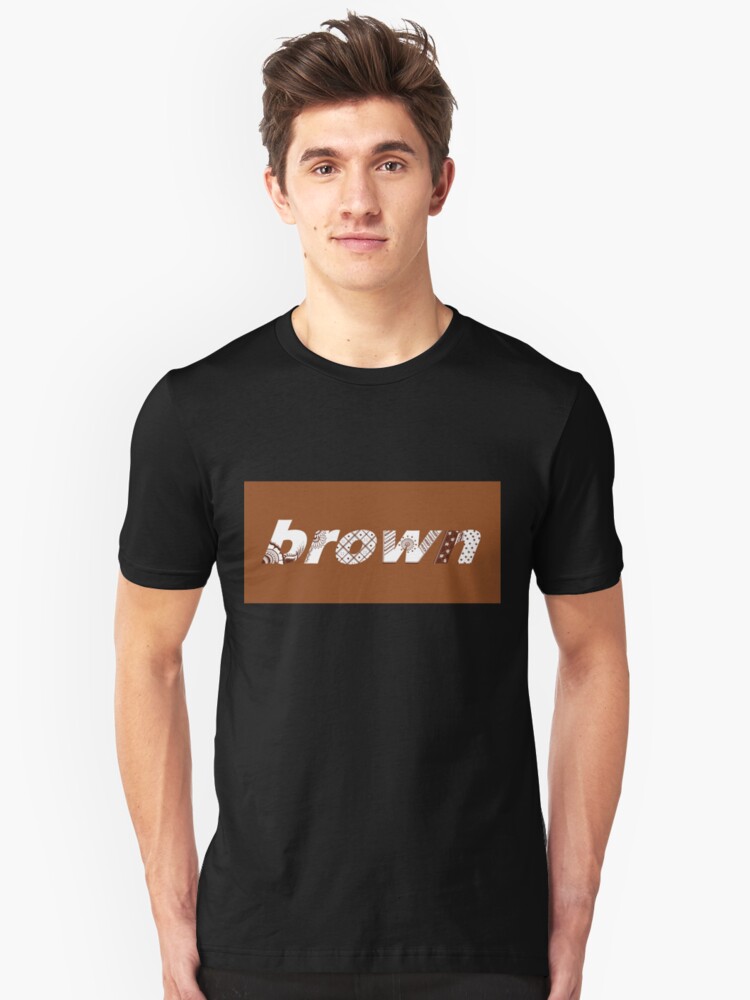 brown supreme shirt