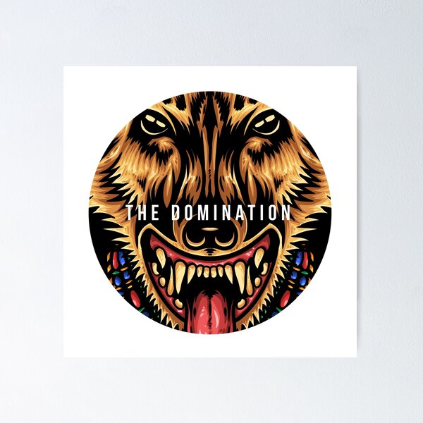 Item preview, The Domination Hyena Animal Print T-Shirt designed and sold by Oles Bielienkyi.