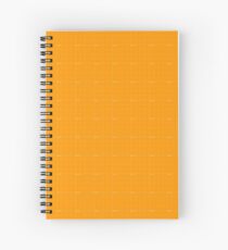 Orange Grid Spiral Notebook