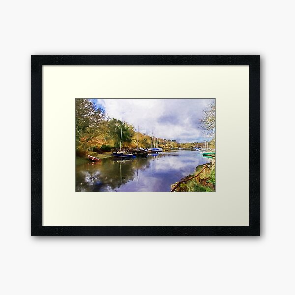 Along The Helford River - Impressions Framed Art Print