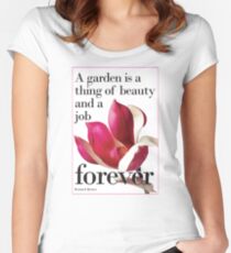 For Literature Loving Gardeners Women's Fitted Scoop T-Shirt