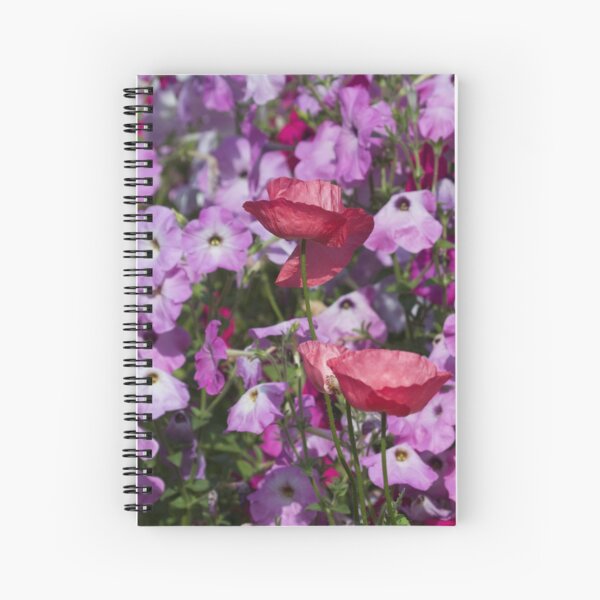Country flower garden Spiral Notebook