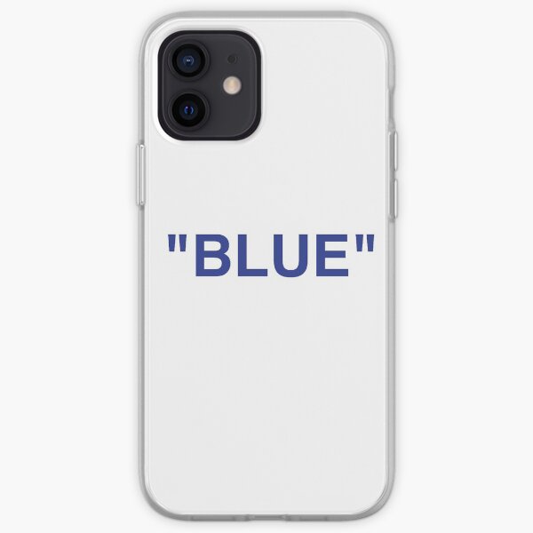 "BLUE" Off white x Ikea de Virgil Abloh Funda blanda para iPhone